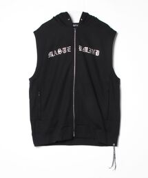 SWAROVSKI CRYSTALS SLEEVELESS HOODIE