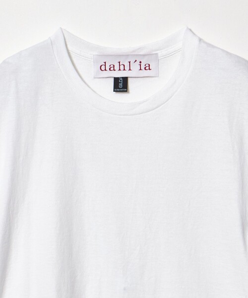 dahl'ia(ダリア)の「<dahl’ia>フリル スリーブ Tシャツ(Tシャツ/カットソー・レディース・ホワイト/ブラック・FREE)」の18枚目の写真