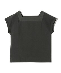 SHIPS | SHIPS Primary Navy Label: コットン スクエア ネック プルオーバー(Tシャツ/カットソー)