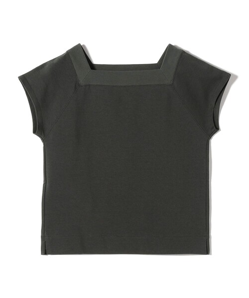 SHIPS(シップス)の「SHIPS Primary Navy Label: コットン スクエア ネック プルオーバー(Tシャツ/カットソー・レディース・ダークグレー・ONE SIZE)」の1枚目の写真