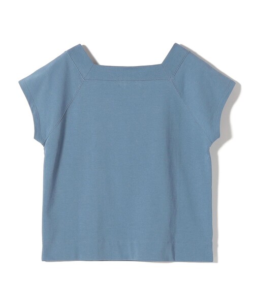 SHIPS(シップス)の「SHIPS Primary Navy Label: コットン スクエア ネック プルオーバー(Tシャツ/カットソー・レディース・ダークグレー・ONE SIZE)」の4枚目の写真