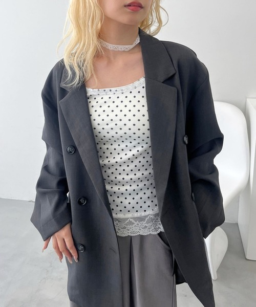 merrylatte(メリーラテ)の「ドットキャミソール【TUNE】(キャミソール・レディース・ホワイト・FREE)」の19枚目の写真