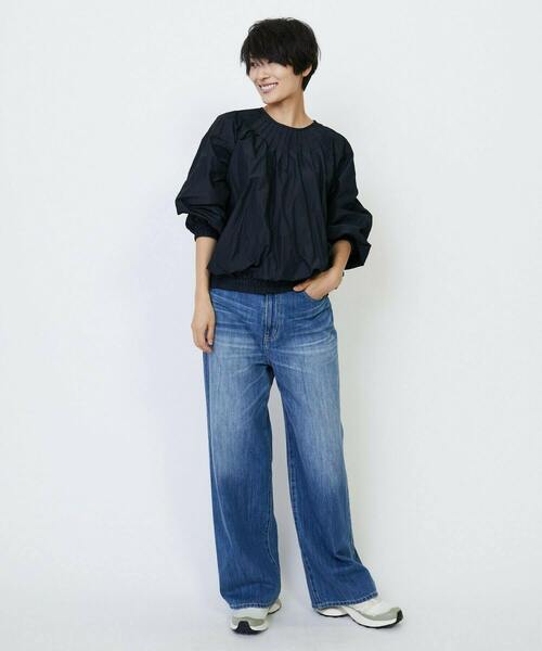 feerique（フィーリック）の「feerique メモリードビーピンタックブラウス（シャツ/ブラウス・レディース・ブラウン系その他/ネイビー・2）」の3枚目の写真