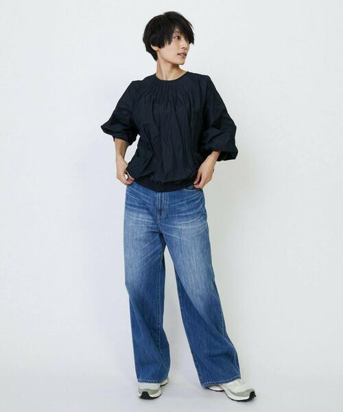 feerique（フィーリック）の「feerique メモリードビーピンタックブラウス（シャツ/ブラウス・レディース・ブラウン系その他/ネイビー・2）」の7枚目の写真