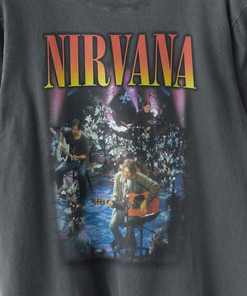 GOOD ROCK SPEED(グッドロックスピード)の「GOOD ROCK SPEED/グッドロックスピード NIRVANA/ニルヴァーナ ヴィンテージライク クルーネック半袖Tシャツ メンズ ストリート 秋 秋服 2026年秋冬(Tシャツ/カットソー・メンズ・チャコールグレー・S/M/L/XL)」の11枚目の写真