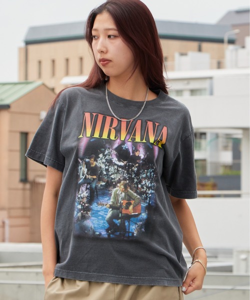 GOOD ROCK SPEED(グッドロックスピード)の「GOOD ROCK SPEED/グッドロックスピード NIRVANA/ニルヴァーナ ヴィンテージライク クルーネック半袖Tシャツ メンズ ストリート 秋 秋服 2026年秋冬(Tシャツ/カットソー・メンズ・チャコールグレー・S/M/L/XL)」の20枚目の写真