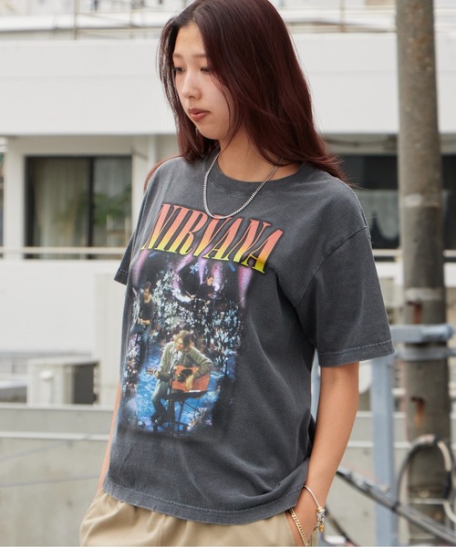 GOOD ROCK SPEED(グッドロックスピード)の「GOOD ROCK SPEED/グッドロックスピード NIRVANA/ニルヴァーナ ヴィンテージライク クルーネック半袖Tシャツ メンズ ストリート 秋 秋服 2026年秋冬(Tシャツ/カットソー・メンズ・チャコールグレー・S/M/L/XL)」の22枚目の写真