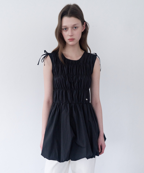 BALLOON MINI ONE PIECE BLACK（ワンピース）｜ROLAROLA（ロラロラ）の