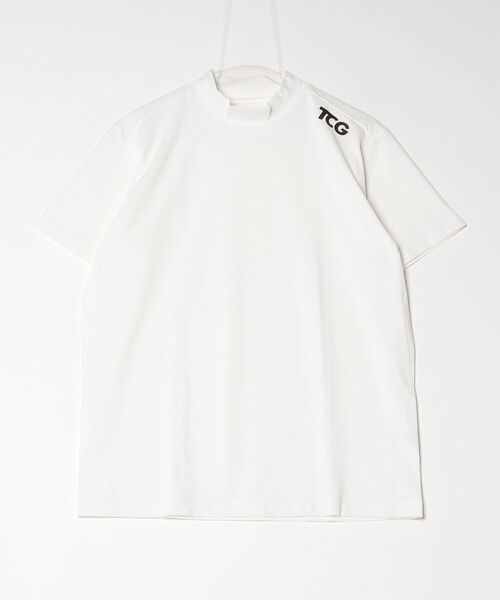 TRANS CONTINENTS(トランスコンチネンツ)の「TCG ハイネックTシャツ(Tシャツ/カットソー・メンズ・ホワイト/ネイビー/グリーン・M/L/LL)」の1枚目の写真