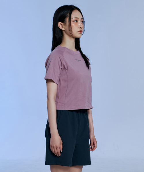 OFFGRID(オフグリッド)の「W ブリジェックス エアロクール クロップ 半袖Tシャツ - ダスティピンク(Tシャツ/カットソー・レディース・その他・LARGE/MEDIUM/SMALL)」の3枚目の写真