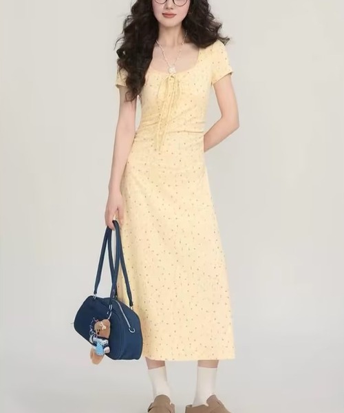 gasa* ロングワンピース 花柄 花柄ロングワンピース（ワンピース）｜AsheKsha（アシクシャ）の