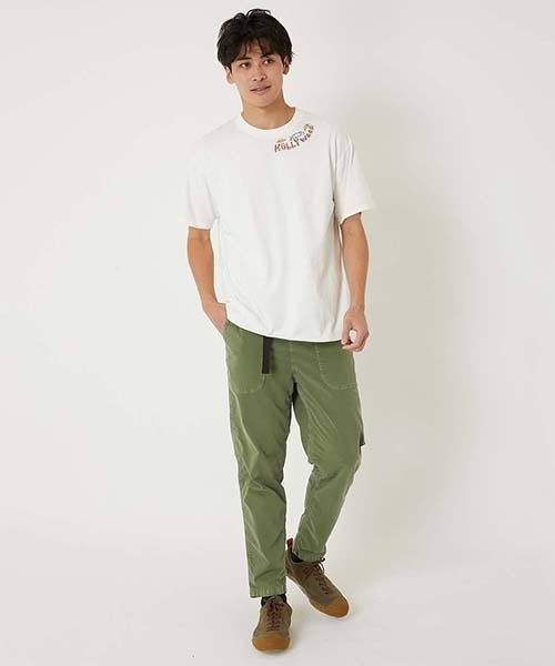 HOLLYWOOD RANCH MARKET(ハリウッドランチマーケット)の「WWスラブテンジク ハンドエンブロイダリー ショートスリーブTシャツ(Tシャツ/カットソー・メンズ・チャコール/ホワイト・M/S/XL/L)」の4枚目の写真