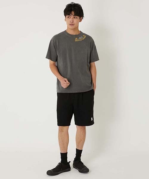 HOLLYWOOD RANCH MARKET(ハリウッドランチマーケット)の「WWスラブテンジク ハンドエンブロイダリー ショートスリーブTシャツ(Tシャツ/カットソー・メンズ・チャコール/ホワイト・M/S/XL/L)」の6枚目の写真