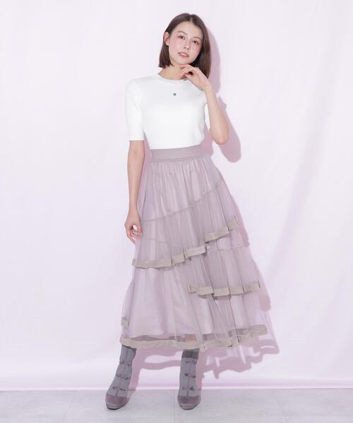 JILL by JILL STUART(ジルバイジルスチュアート)の「コンパクトリブニット(ニット/セーター・レディース・レッド/ブラック/ホワイト・FREE)」の20枚目の写真