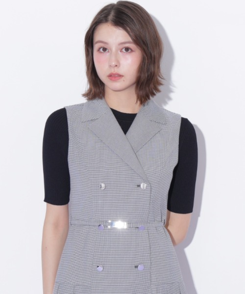JILL by JILL STUART(ジルバイジルスチュアート)の「コンパクトリブニット(ニット/セーター・レディース・レッド/ブラック/ホワイト・FREE)」の11枚目の写真