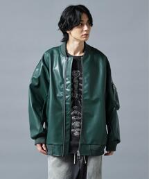 DANKE SCHON | DankeSchon/ダンケシェーン/FAUXLEATHER OVERSIZED MA-1(MA-1)