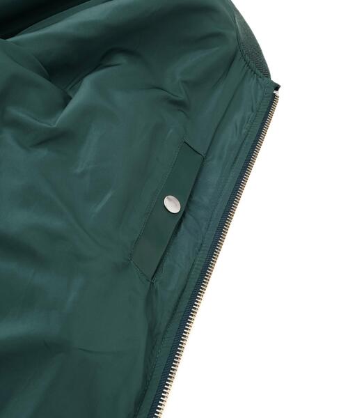 DANKE SCHON(ダンケシェーン)の「DankeSchon/ダンケシェーン/FAUXLEATHER OVERSIZED MA-1(MA-1・メンズ・モスグリーン/ブラック・L/M)」の5枚目の写真