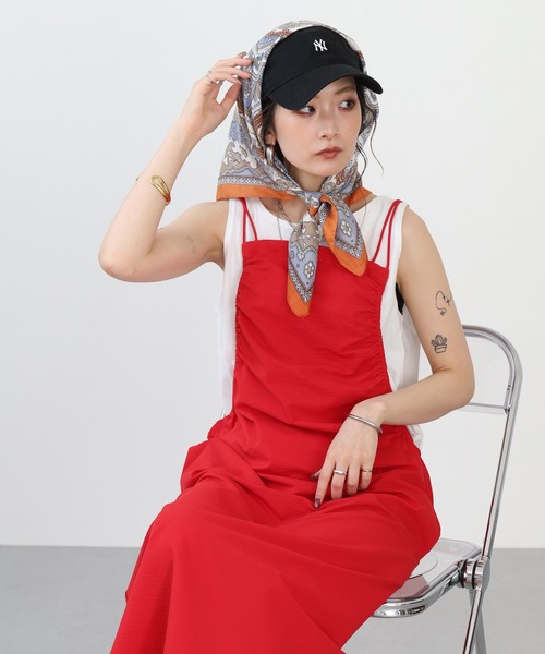 hunch(ハンチ)の「hunch 撥水加工キャミワンピース(ワンピース・レディース・ブラウン/レッド/ブラック・FREE)」の16枚目の写真