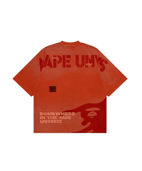 AAPE BY A BATHING APE(エーエイプバイアベイシングエイプ)の「AAPE MAIN TEE(Tシャツ/カットソー・メンズ・オレンジ系その他6/ライトブラック・LARGE/MEDIUM/SMALL/X-LARGE)」の1枚目の写真