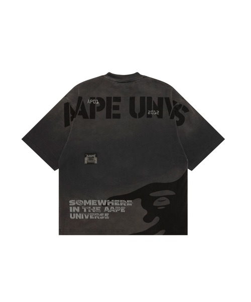 AAPE BY A BATHING APE(エーエイプバイアベイシングエイプ)の「AAPE MAIN TEE(Tシャツ/カットソー・メンズ・オレンジ系その他6/ライトブラック・LARGE/MEDIUM/SMALL/X-LARGE)」の3枚目の写真