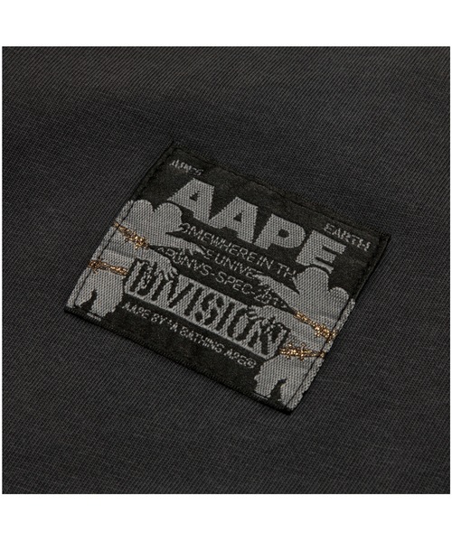 AAPE BY A BATHING APE(エーエイプバイアベイシングエイプ)の「AAPE MAIN TEE(Tシャツ/カットソー・メンズ・オレンジ系その他6/ライトブラック・LARGE/MEDIUM/SMALL/X-LARGE)」の6枚目の写真