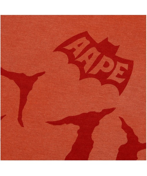AAPE BY A BATHING APE(エーエイプバイアベイシングエイプ)の「AAPE MAIN TEE(Tシャツ/カットソー・メンズ・オレンジ系その他6/ライトブラック・LARGE/MEDIUM/SMALL/X-LARGE)」の8枚目の写真