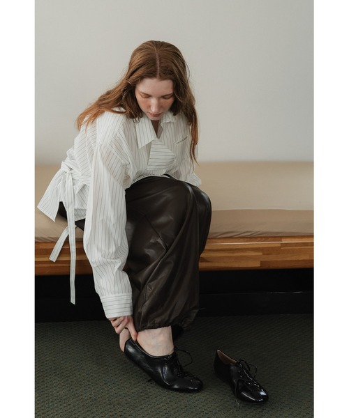 tento(テント)の「Vegan Leather Wide-Leg Pants(その他パンツ・レディース・ブラック/ボルドー/ブラウン・38/36)」の21枚目の写真