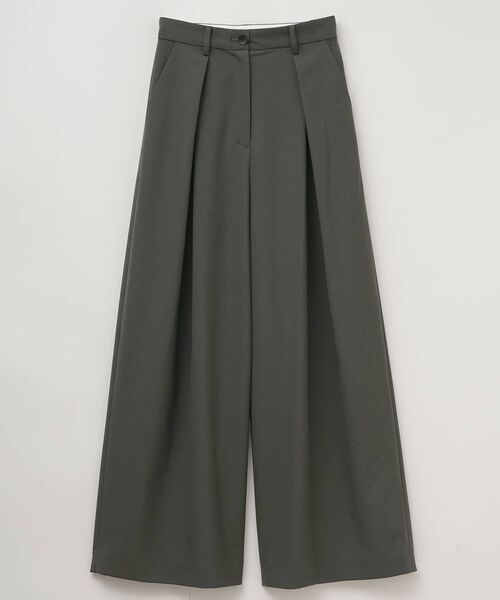LANVIN en Bleu(ランバンオンブルー)の「ウールトロピカルタックワイドパンツ(その他パンツ・レディース・ベージュ/ブラウン/チャコールグレー・36/38)」の4枚目の写真