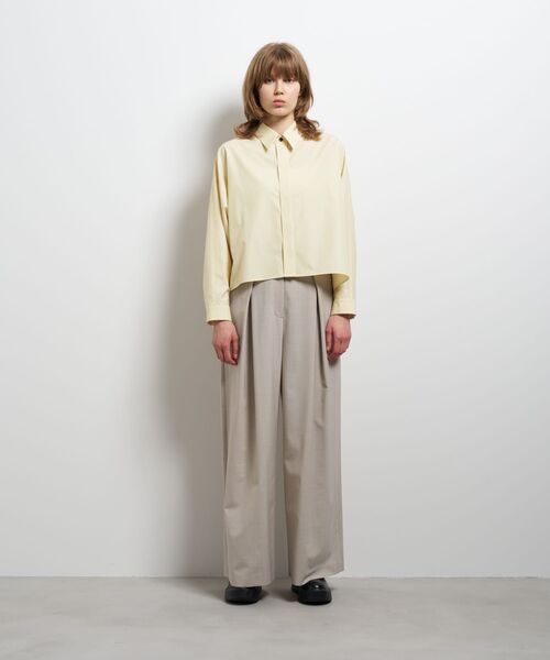 LANVIN en Bleu(ランバンオンブルー)の「ウールトロピカルタックワイドパンツ(その他パンツ・レディース・ベージュ/ブラウン/チャコールグレー・36/38)」の16枚目の写真