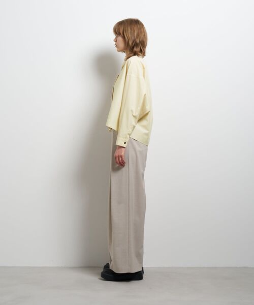 LANVIN en Bleu(ランバンオンブルー)の「ウールトロピカルタックワイドパンツ(その他パンツ・レディース・ベージュ/ブラウン/チャコールグレー・36/38)」の17枚目の写真