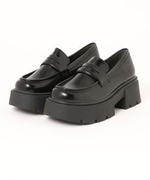 Mafmof(マフモフ)6.5cmソール厚底ローファーパンプス