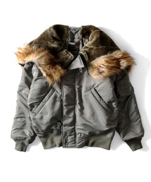HOUSTON ヒューストン HEAVY NYLON TWILL FLIGHT JACKET / ヘビーナイロン エヌツービー フライトジャケット