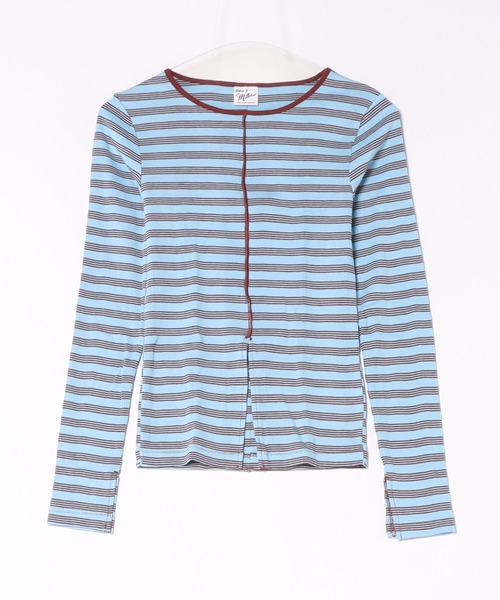 Robert P.Miller（ロバート ピー ミラー）の「[WEB限定]【miller】Prib Slit PO（Tシャツ/カットソー・レディース・ブラウン系その他/ブラック/イエロー/ブルー・FREE）」の3枚目の写真