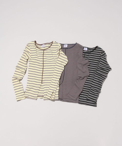 Robert P.Miller（ロバート ピー ミラー）の「[WEB限定]【miller】Prib Slit PO（Tシャツ/カットソー・レディース・ブラウン系その他/ブラック/イエロー/ブルー・FREE）」の16枚目の写真