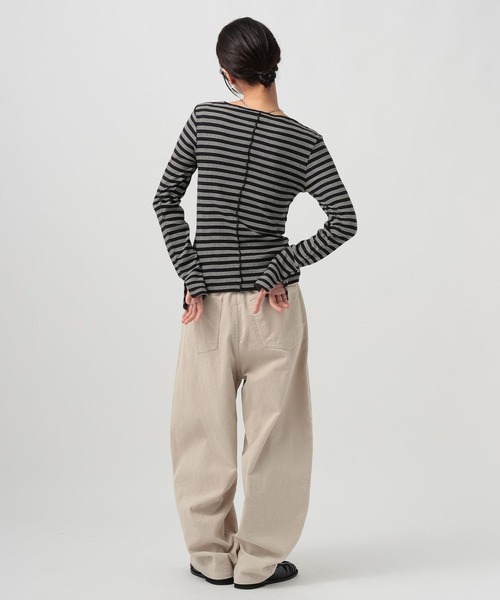 Robert P.Miller（ロバート ピー ミラー）の「[WEB限定]【miller】Prib Slit PO（Tシャツ/カットソー・レディース・ブラウン系その他/ブラック/イエロー/ブルー・FREE）」の20枚目の写真
