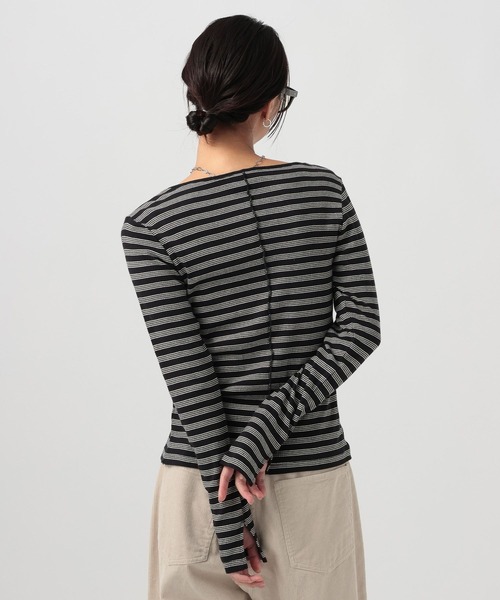 Robert P.Miller（ロバート ピー ミラー）の「[WEB限定]【miller】Prib Slit PO（Tシャツ/カットソー・レディース・ブラウン系その他/ブラック/イエロー/ブルー・FREE）」の22枚目の写真
