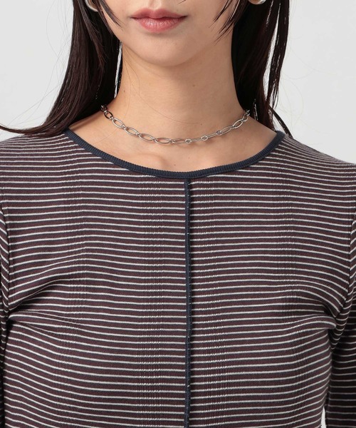 Robert P.Miller（ロバート ピー ミラー）の「[WEB限定]【miller】Prib Slit PO（Tシャツ/カットソー・レディース・ブラウン系その他/ブラック/イエロー/ブルー・FREE）」の8枚目の写真