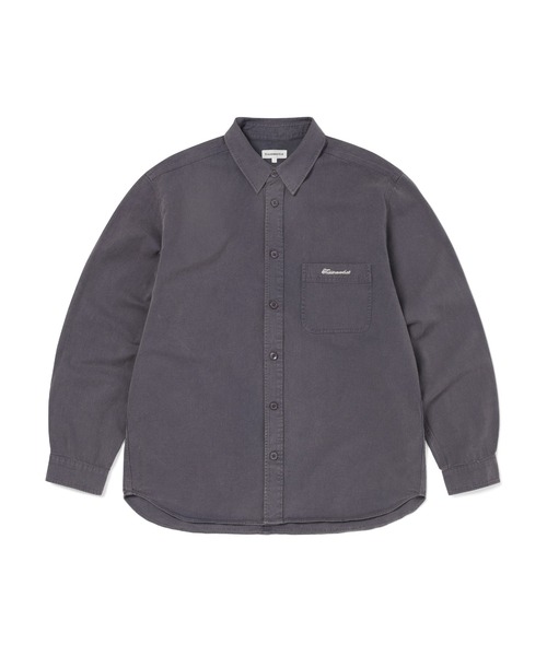 thisisneverthat(ディスイズネバーザット)の「Washed Twill Shirt(シャツ/ブラウス・メンズ・ストーン/ネイビー・M/S/XL/L)」の1枚目の写真