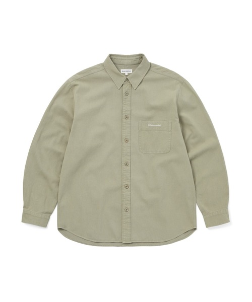 thisisneverthat(ディスイズネバーザット)の「Washed Twill Shirt(シャツ/ブラウス・メンズ・ストーン/ネイビー・M/S/XL/L)」の2枚目の写真