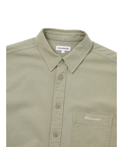 thisisneverthat(ディスイズネバーザット)の「Washed Twill Shirt(シャツ/ブラウス・メンズ・ストーン/ネイビー・M/S/XL/L)」の3枚目の写真