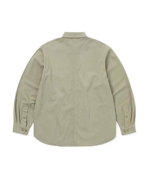 thisisneverthat(ディスイズネバーザット)の「Washed Twill Shirt(シャツ/ブラウス・メンズ・ストーン/ネイビー・M/S/XL/L)」の4枚目の写真