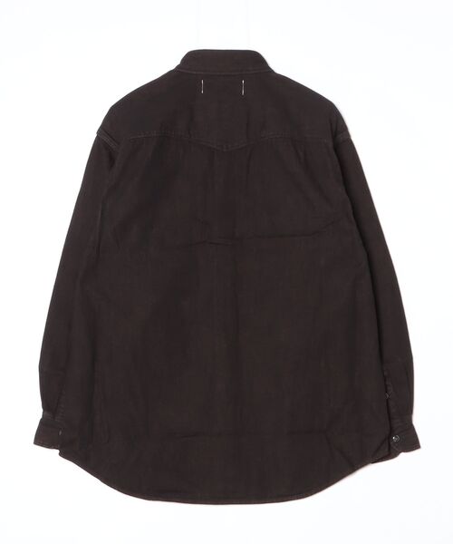 JOHN MASON SMITH（ジョンメイソンスミス）の「JOHN MASON SMITH 8oz DENIM WESTERN SHIRT (26WDM-#609S-BKBR)（シャツ/ブラウス・メンズ・ブラック系その他・SMALL/MEDIUM）」の2枚目の写真
