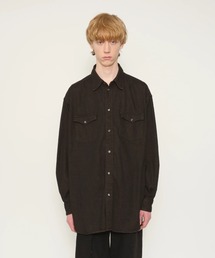 JOHN MASON SMITH（ジョンメイソンスミス）の「JOHN MASON SMITH 8oz DENIM WESTERN SHIRT (26WDM-#609S-BKBR)（シャツ/ブラウス）」