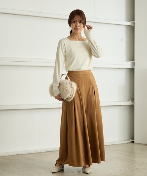 Aunely(オーネリー)の「【Aunely】エフォートレスタックスカーチョ<YOSOOIシリーズ>(その他パンツ・レディース・ライトベージュ/ブラウン/ブラック/チャコール/キャメル・M/L)」の14枚目の写真