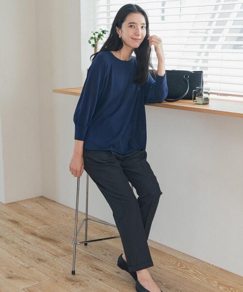 URBAN RESEARCH DOORS(アーバンリサーチドアーズ)の「ストレッチテーパードイージーパンツ(その他パンツ・レディース・ブラック/チャコールグレー・X-SMALL/SMALL/MEDIUM)」の1枚目の写真