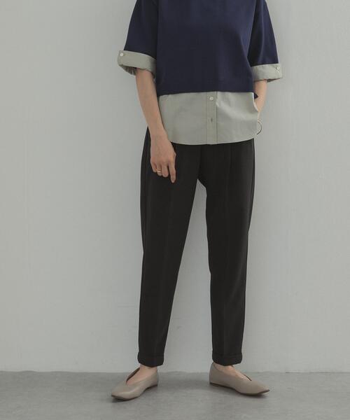 URBAN RESEARCH DOORS(アーバンリサーチドアーズ)の「ストレッチテーパードイージーパンツ(その他パンツ・レディース・ブラック/チャコールグレー・X-SMALL/SMALL/MEDIUM)」の3枚目の写真
