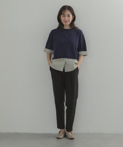 URBAN RESEARCH DOORS(アーバンリサーチドアーズ)の「ストレッチテーパードイージーパンツ(その他パンツ・レディース・ブラック/チャコールグレー・X-SMALL/SMALL/MEDIUM)」の8枚目の写真