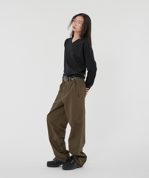 WISH FOR EVER(ウィッシュフォーエバー)の「V NECK MELANGE KNIT/Vネックメランジニット(ニット/セーター・メンズ・ブラウン/マスタード/グリーン/ブラック・SMALL/MEDIUM/LARGE)」の10枚目の写真