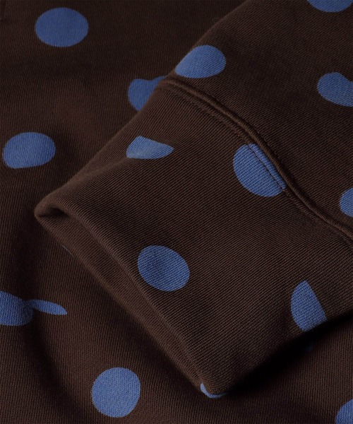 Paul Smith(ポールスミス)の「ウィメンズ ドットプリント ハーフジップスウェット / 265326 J298(スウェット・レディース・ダークブラウン/グレイッシュブルー・MEDIUM)」の11枚目の写真