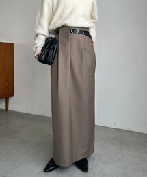 アシメタックベルト付スカート